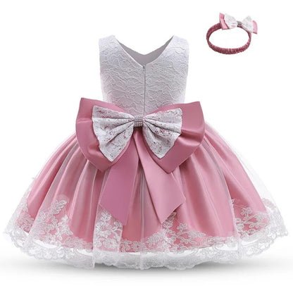 Baby Girls Princess Dress with Beadings for Christening childrensterritory