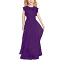 Lace Design Floor Length Girls Pageant Gowns childrensterritory