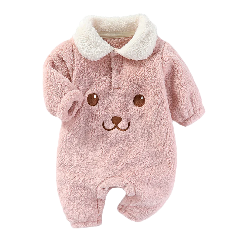 Newborn Baby Collar Design Soft Winter Bodysuit childrensterritory