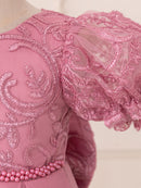 Toddler Girls' Luxury Lace Embroidery Baptism Dresses