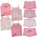Kids Girls 8pcs Sleeveless Tank Tops and Shorts Set for Summer childrensterritory