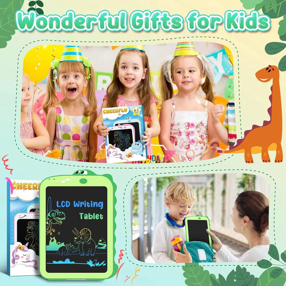 Kids Doodle Board Writing Tablet Toys 8.5 inch Display