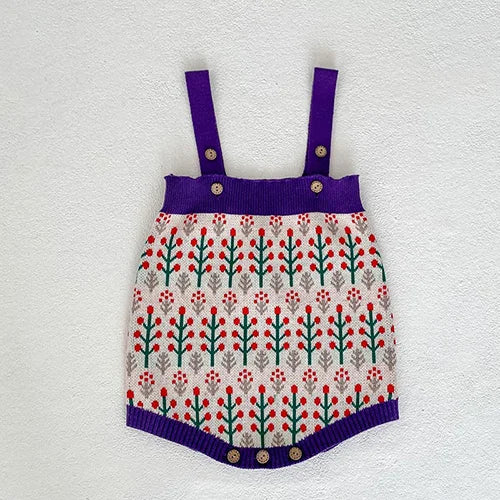 Baby Girl Hollow Out Knitwear Outfit Set