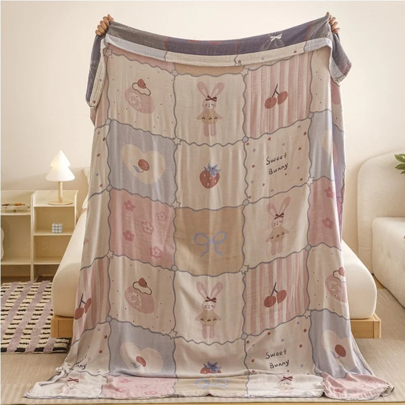 Kids’ Cartoon Print Soft Bedding Blanket
