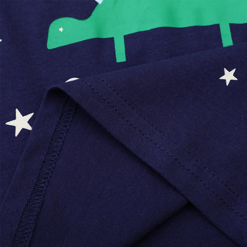 Kids Boys Luminous Cartoon Dinosaurs Design T-shirt