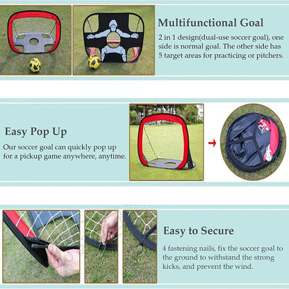 Portable Mini Soccer Goal Target Net Training Toy childrensterritory