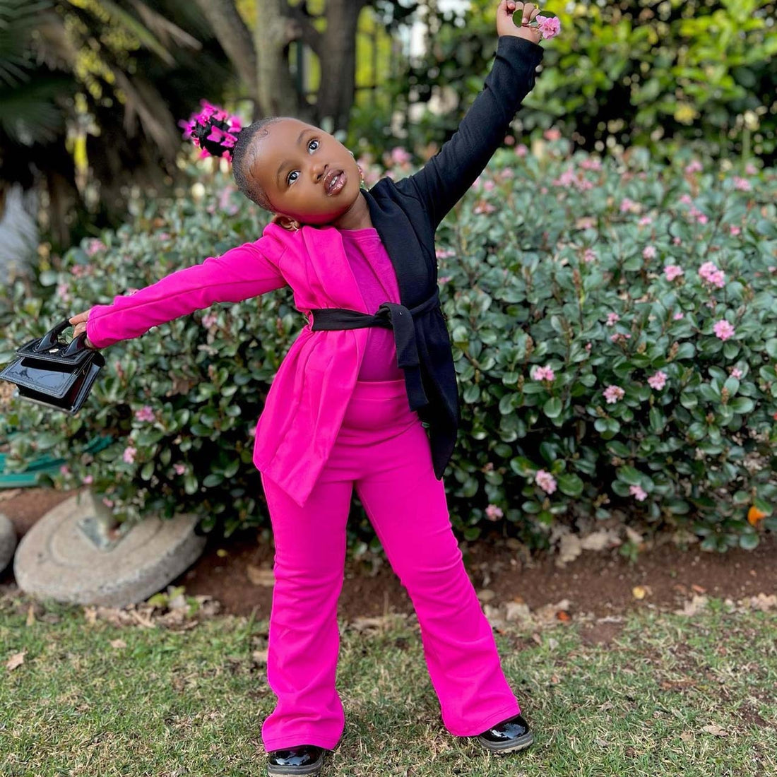 Kids Girls Colorblock Blazer + Pants Fashion Clothes Sets childrensterritory