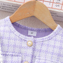 Girls' Elegant Long-Sleeved Winter Party Dresses