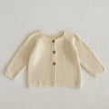 Baby Girls Long Sleeves Floral Embroidery Knitted Cardigans childrensterritory