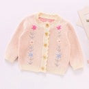 Baby Girls Handmade Floral Design Knitted Sweaters