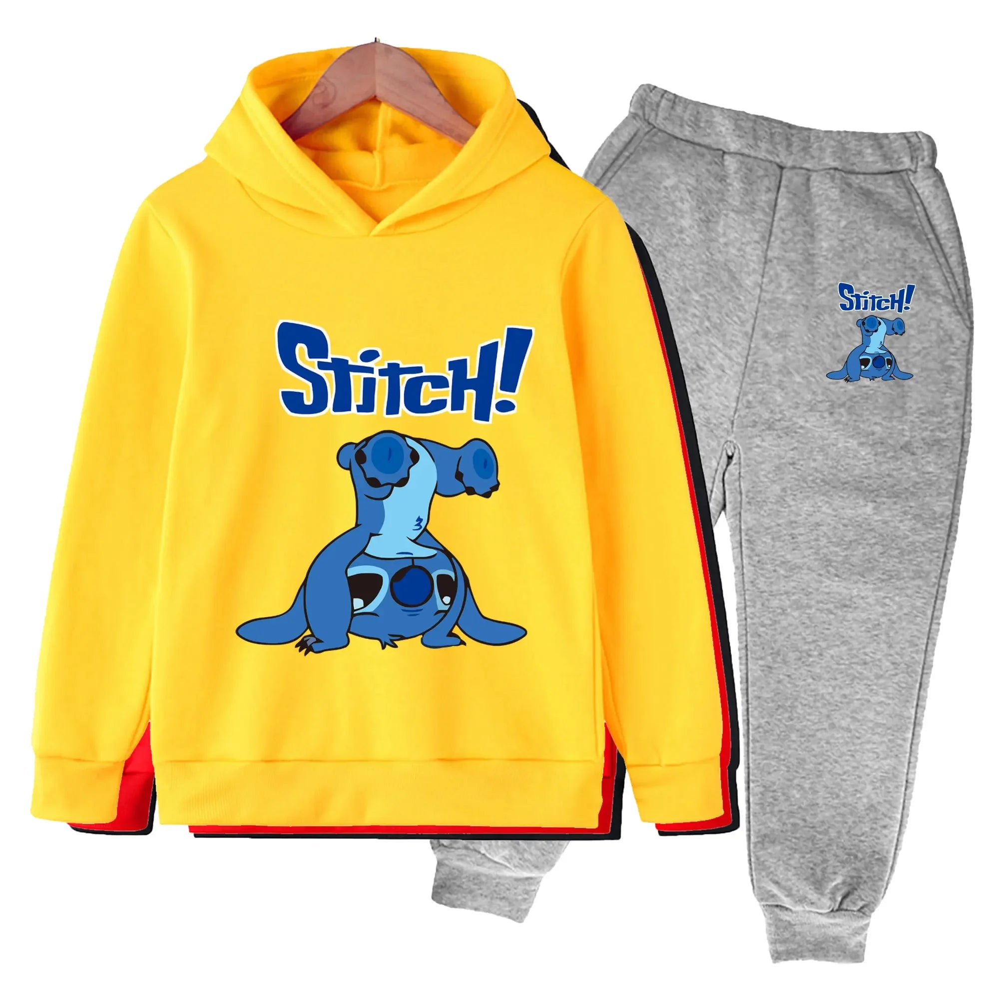 Long-Sleeved Cartoon Print Winter Tracksuit For Kids