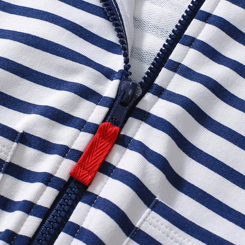 Cartoon Shark Design Cotton Hoodies for Kids