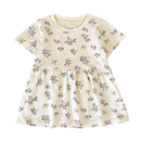 Cute Pattern Casual Little Girls Summer Dresses childrensterritory