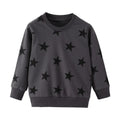 Kids Boys Stars Print Warm Winter Sweatshirts