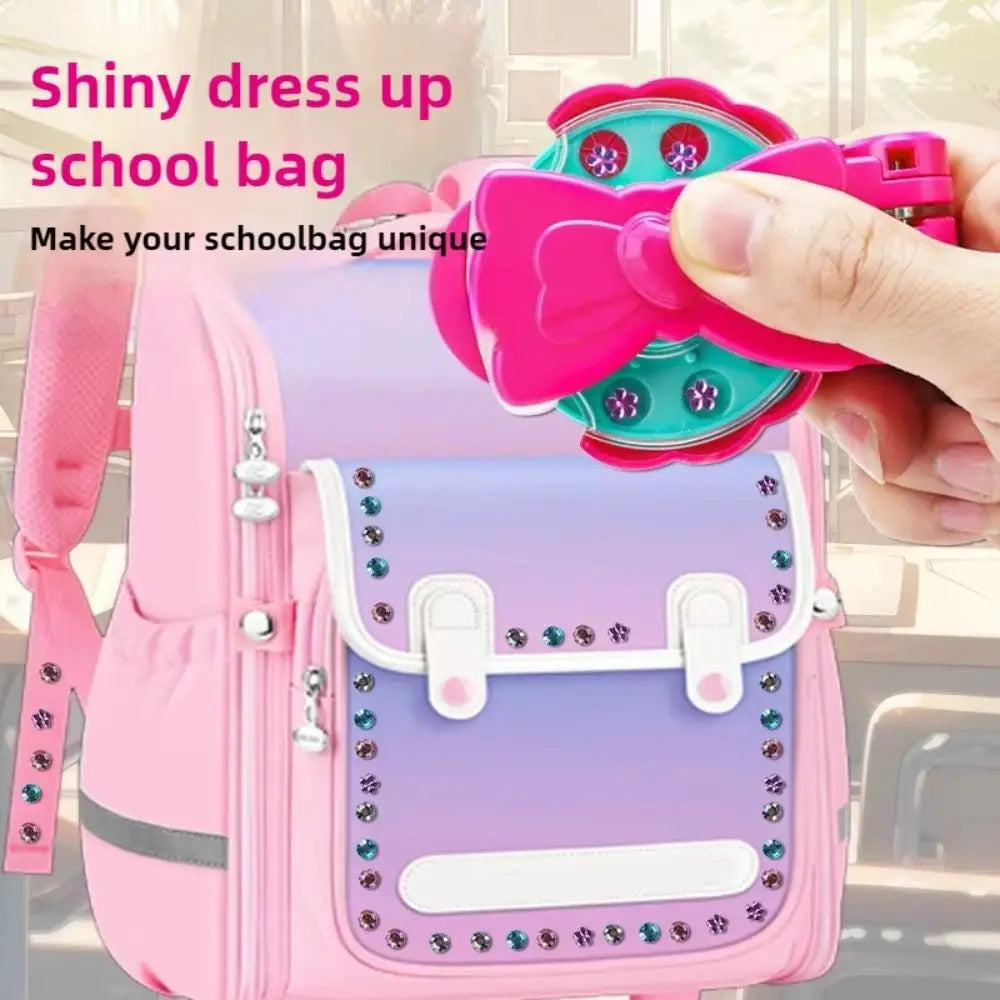 Girls Hair Braiding with Diamond Ornament Machine