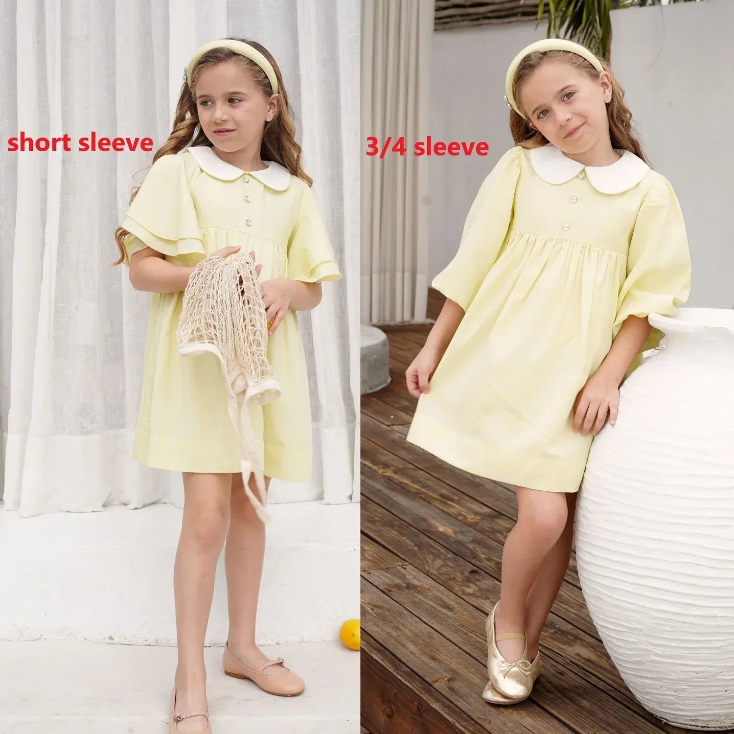 Collar Design Summer Casual Family Matching Outfits