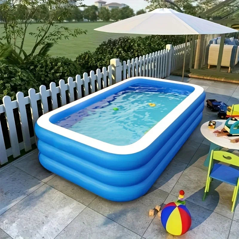 2/3M Big Rectangular Inflatable Swimming Pool for Family