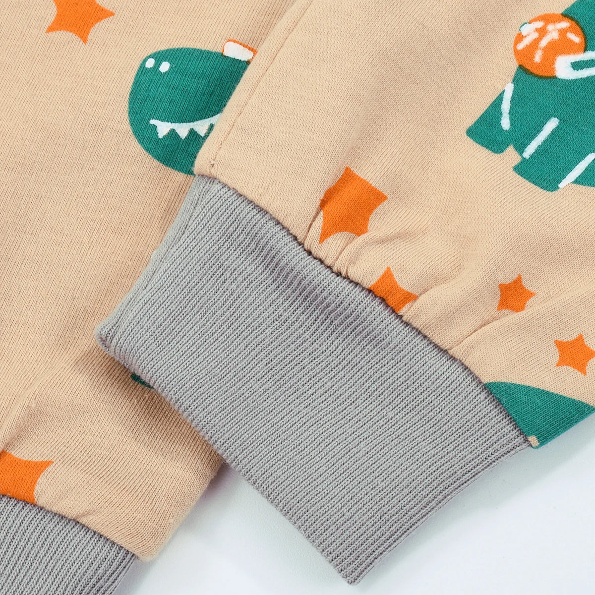 Kids Boys Cartoon Print Long Sleeves Pajamas Sets childrensterritory
