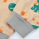 Kids Boys Cartoon Print Long Sleeves Pajamas Sets childrensterritory
