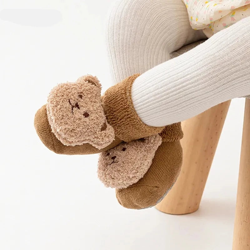 Cartoon Design Warm Soft Soled Baby Socks childrensterritory