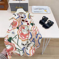Kids' Elegant Floral Print Sundresses for Summer childrensterritory