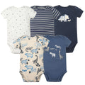 5PCS/Lot Baby Boys Girls Short Sleeve Printed Bodysuits childrensterritory