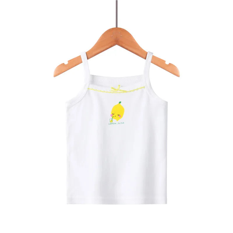 Kids Cotton Multiple Styles Camisole Vests For Summer childrensterritory