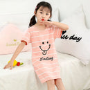 Kids Girls Unicorn Cartoon Design Soft Cotton Long Night Dresses