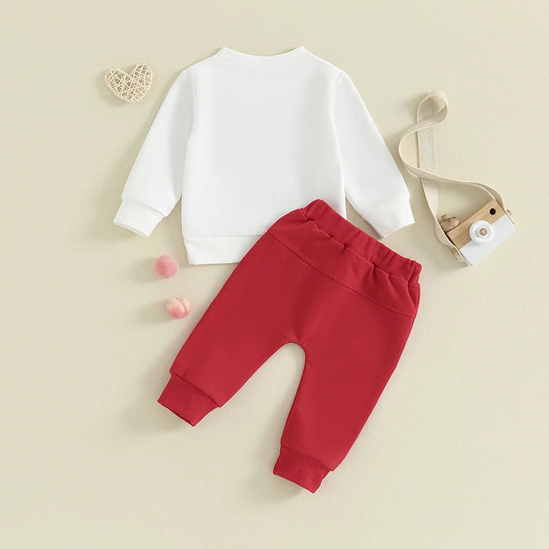Baby Boys Letter Print Long Sleeves Outfit Sets