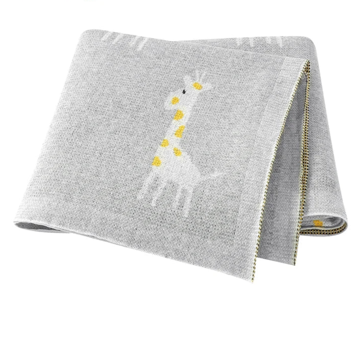 Cartoon Print Soft Cotton Fabric Baby Blankets childrensterritory