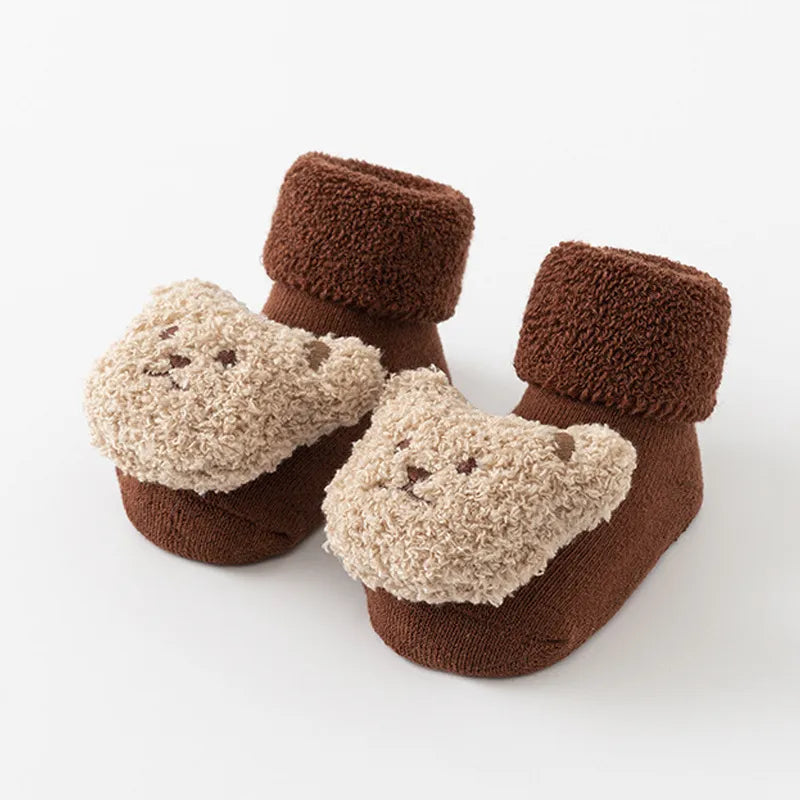 Cartoon Design Warm Soft Soled Baby Socks childrensterritory