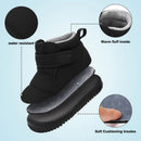 Kids Girls Soft-Sole Ankle Length Warm Fur Snow Boots childrensterritory