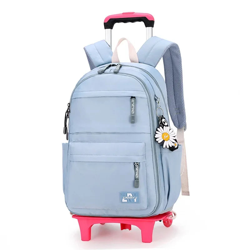 Kids/Teen Girls Multifunctional Wheeled School Backpack Set