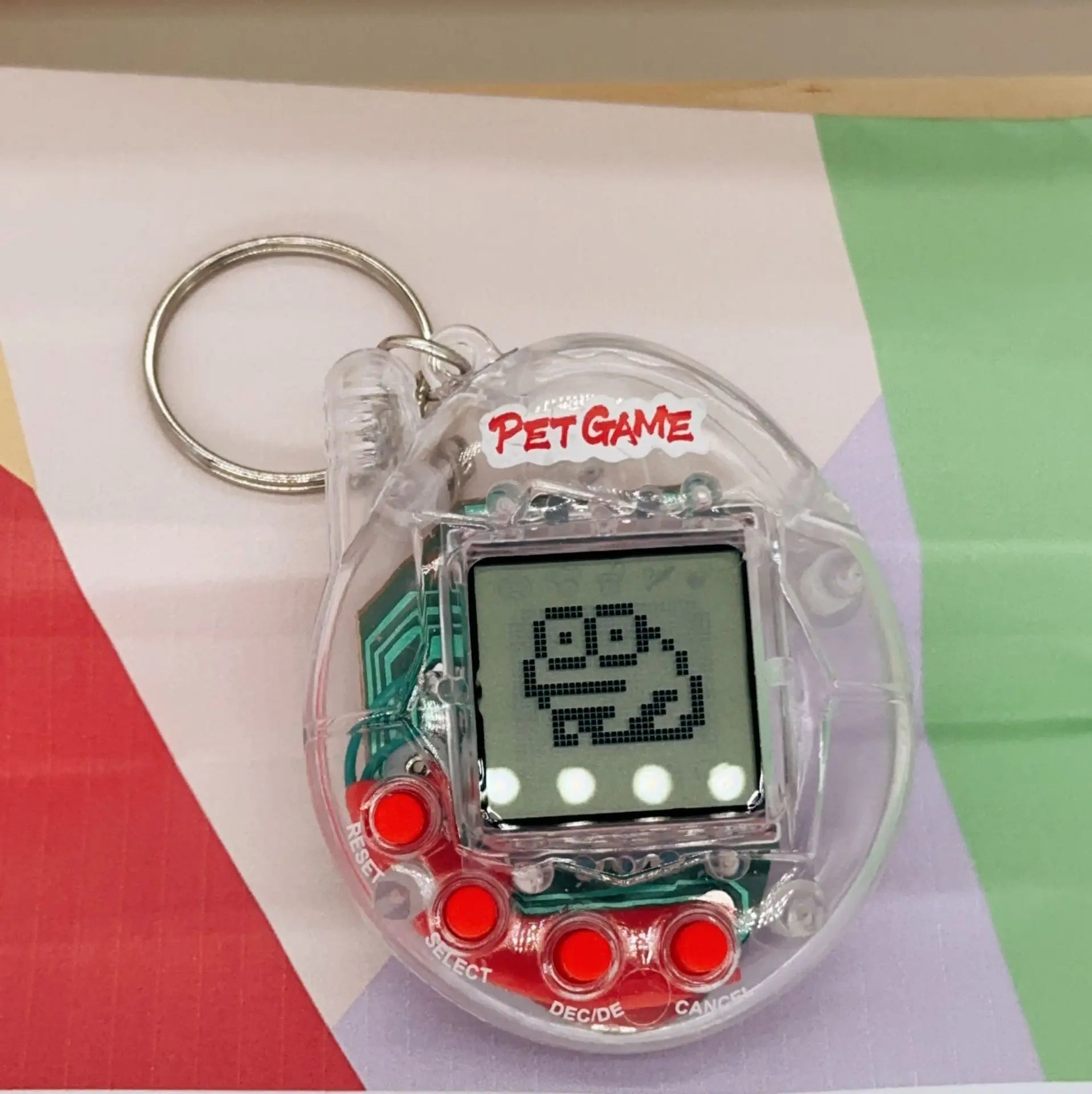 Transparent Electronic Funny Pet Tamagotchi Game