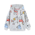 Little Girls Unicorns Design Cotton Hoodies for Autumn childrensterritory