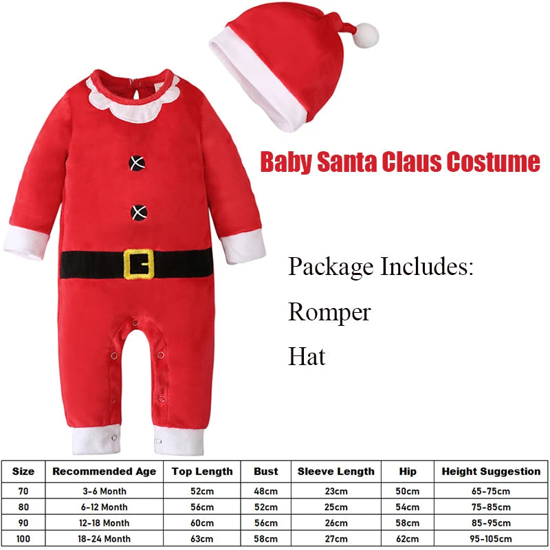 Adorable Baby Santa Claus Outfit For Christmas