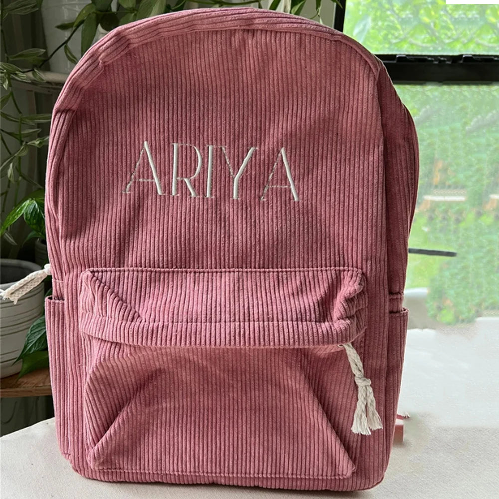 Ultra Soft Casual Backpack with Custom Name for Kids or Adults