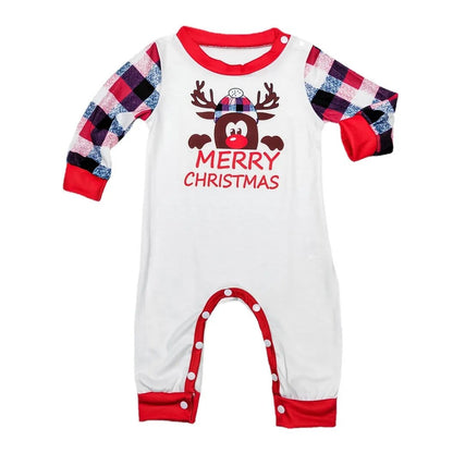 Parent Child Matching Printed Sleepwear Set for Christmas childrensterritory