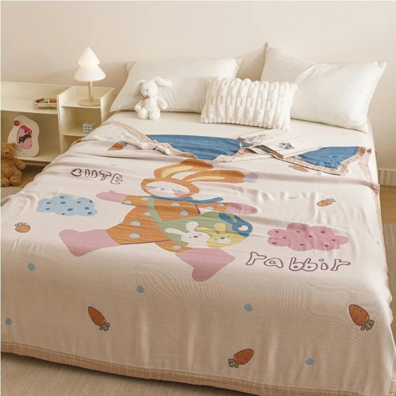 Kids’ Cartoon Print Soft Bedding Blanket
