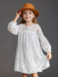 Kids Girls Bohemia Style Lace Design Summer Party Dresses