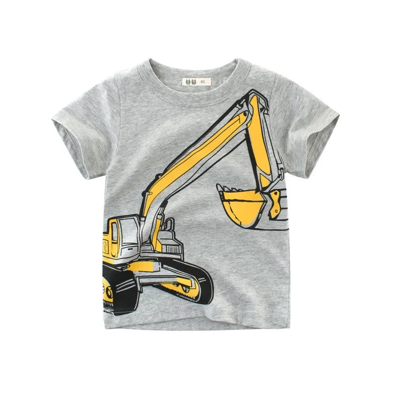 Cartoon Design Soft Cotton Summer Tees/T-shirts for Kids childrensterritory