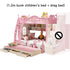 High And Low Pink Princess Castle Kids Bed childrensterritory