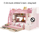 High And Low Pink Princess Castle Kids Bed childrensterritory