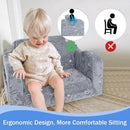 Kids' Foldable Sofa that Turns Into a Lounger with a Blanket