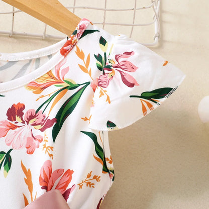 Floral Print Kids Girls Party Dresses childrensterritory
