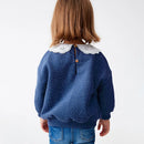 Kids Girls Designer Warm Fleece Inside Sweatshirts