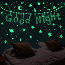 3D Fluorescent Glow in the Dark Wall Decal For Kids Room childrensterritory