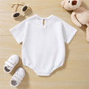 Baby Boys/Girls Bear Embroidery Waffle Bodysuit childrensterritory