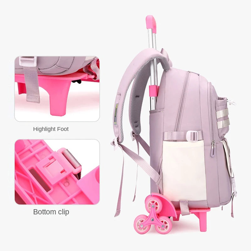 Kids’ Stylish Multicolor Travel Trolley Bag