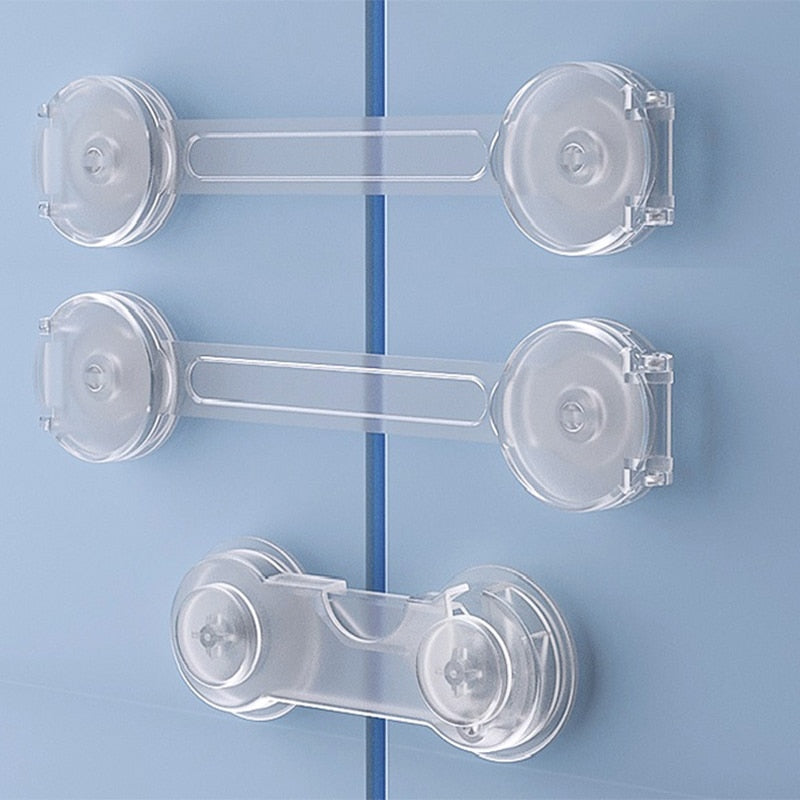 Anti-opening 3/5 Pieces Baby Cabinet Locks Protection Buckle childrensterritory
